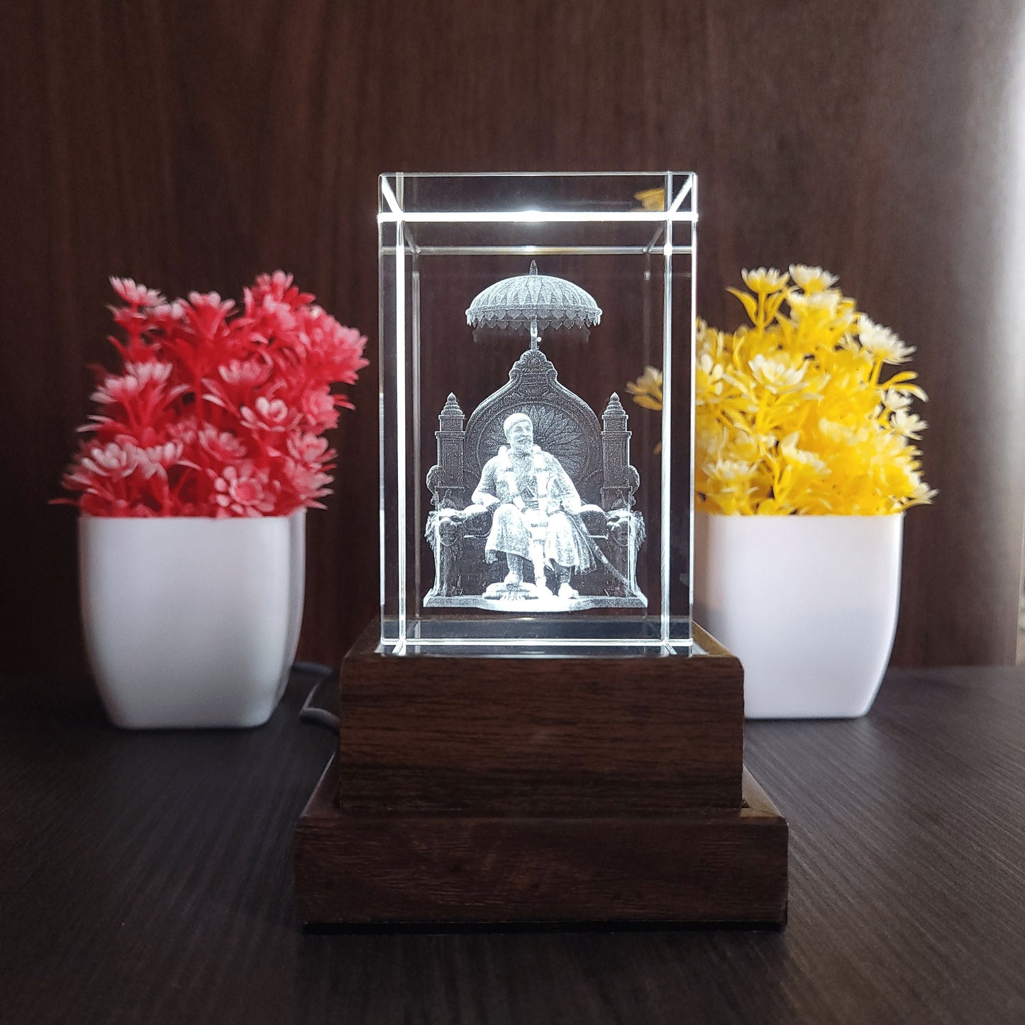 3D Crystal - Chhatrapati Shivaji Maharaj