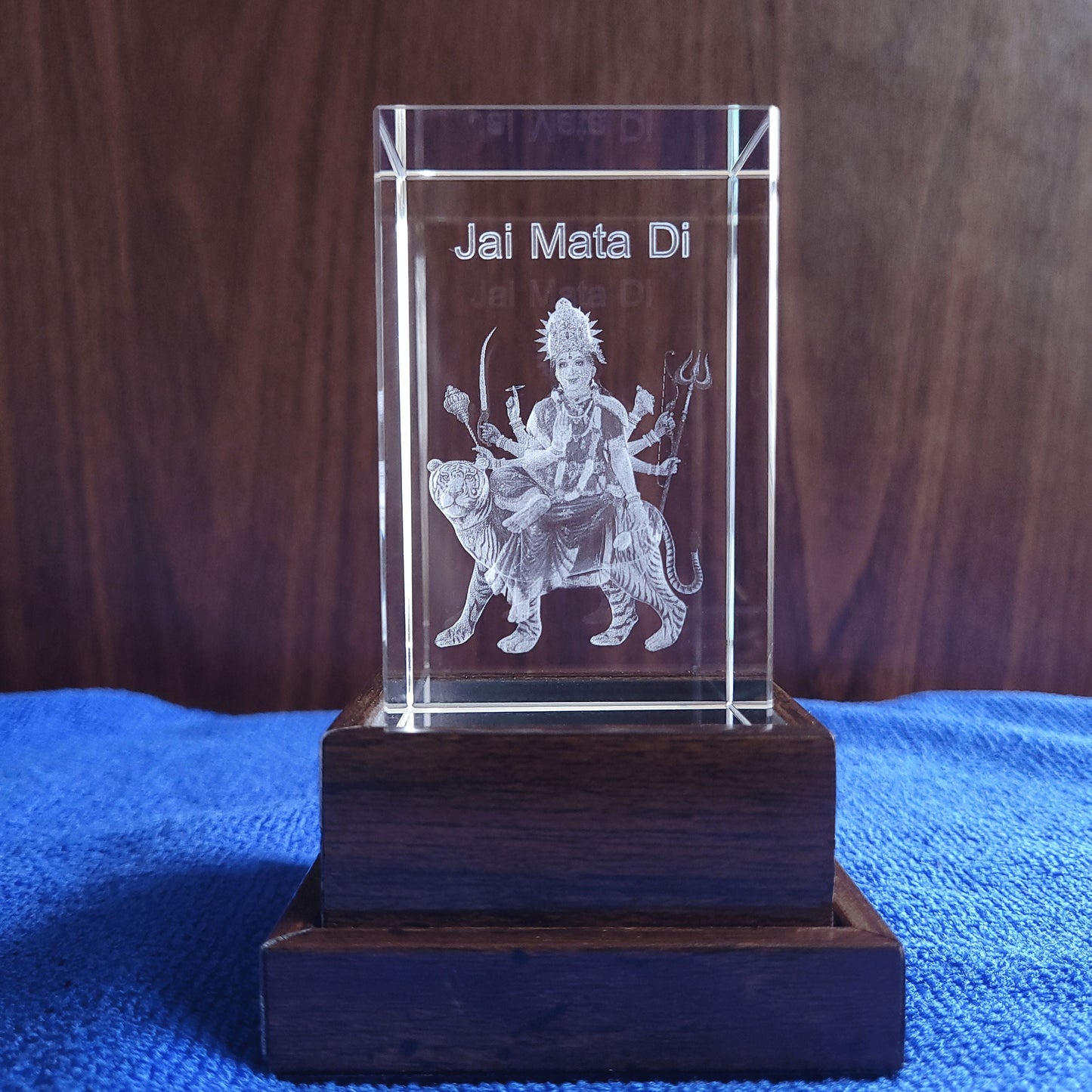 3D Crystal - Goddess Durga