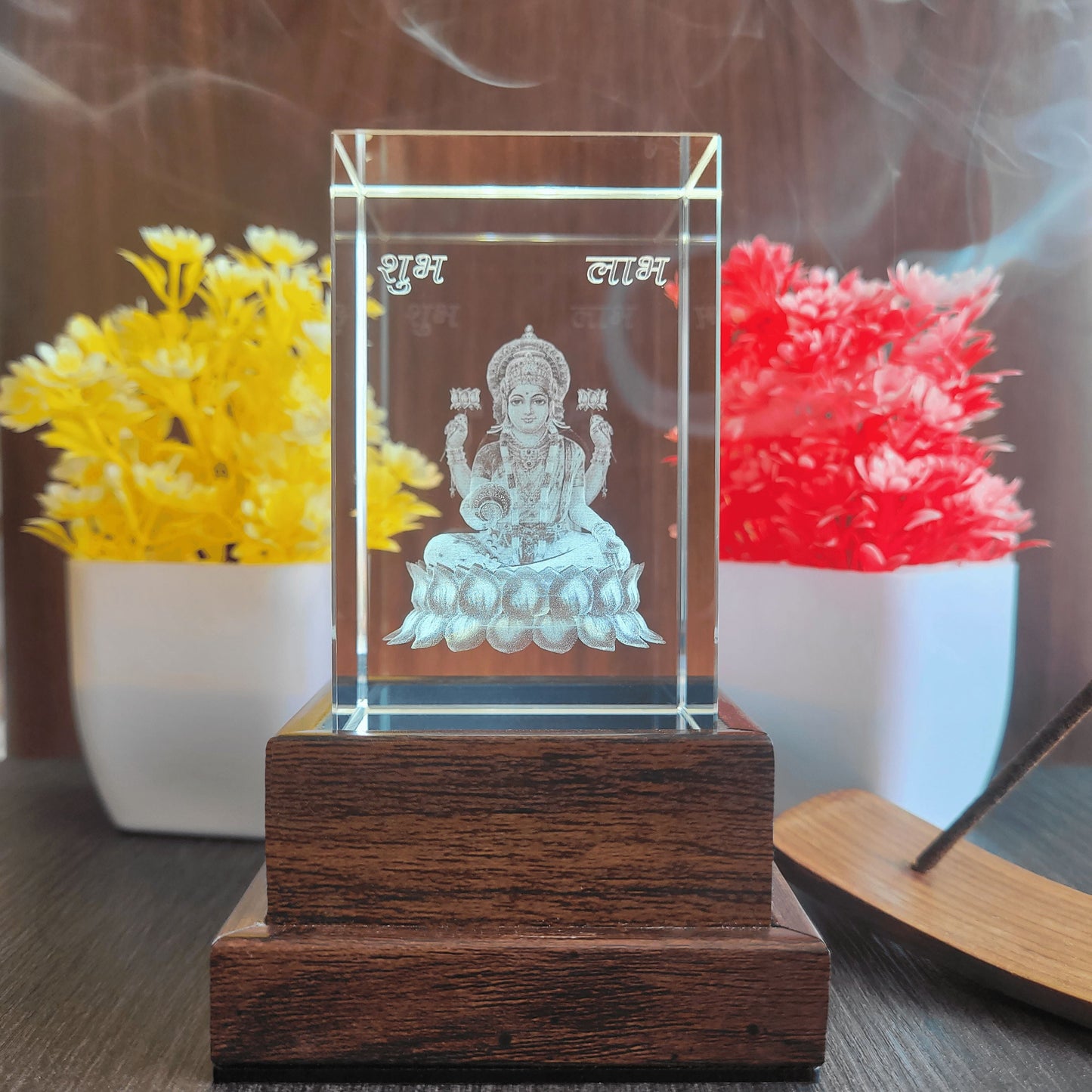 3D Crystal - Goddess Laxmi