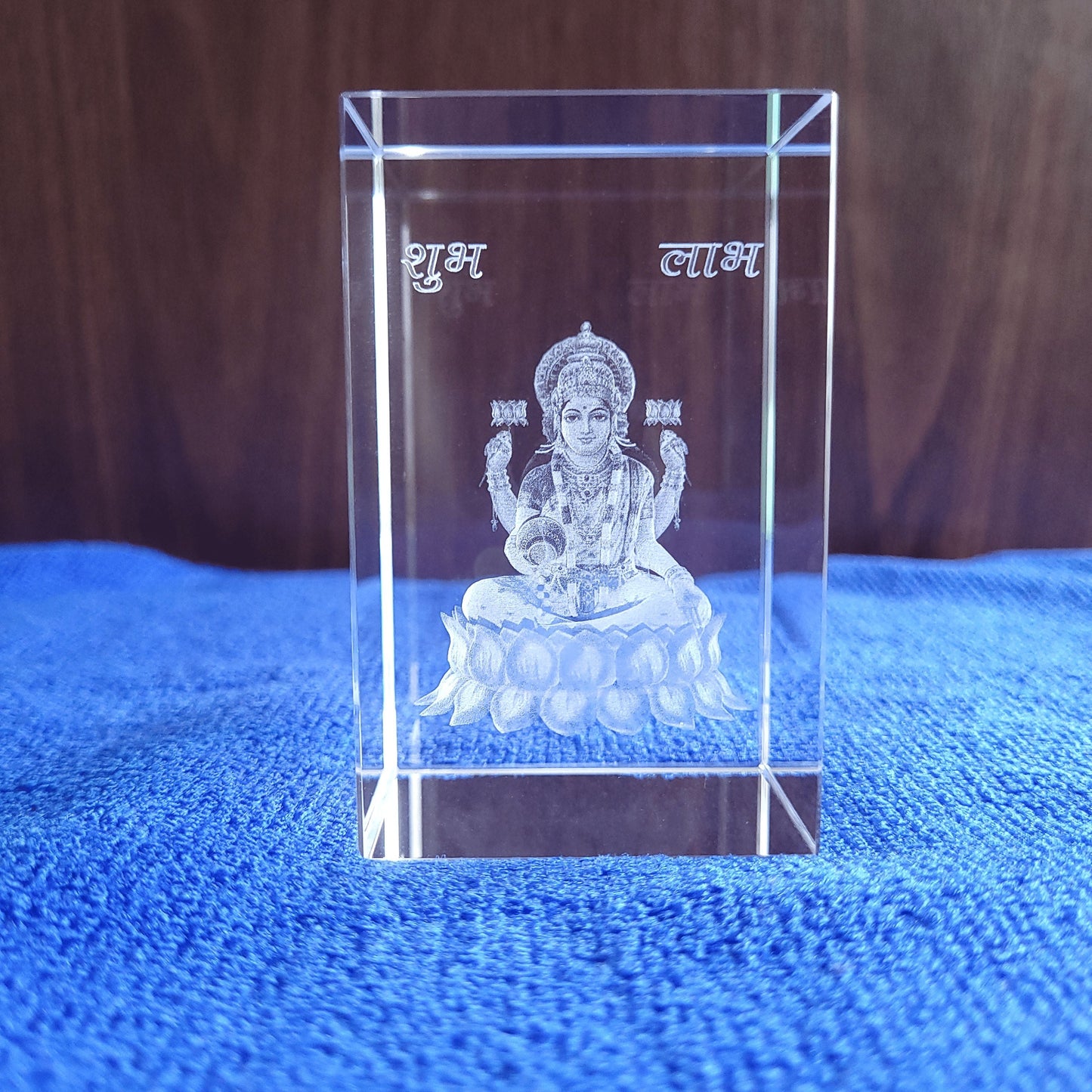 3D Crystal - Goddess Laxmi