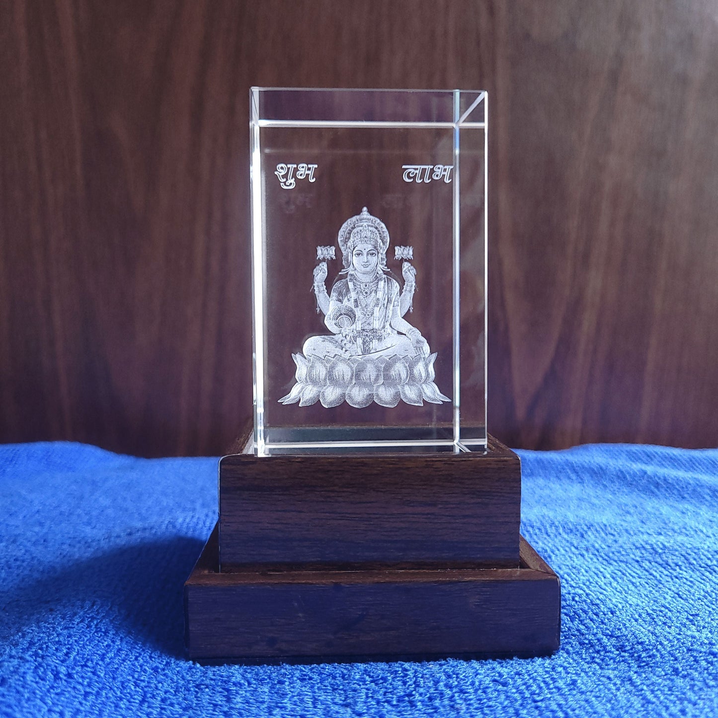 3D Crystal - Goddess Laxmi