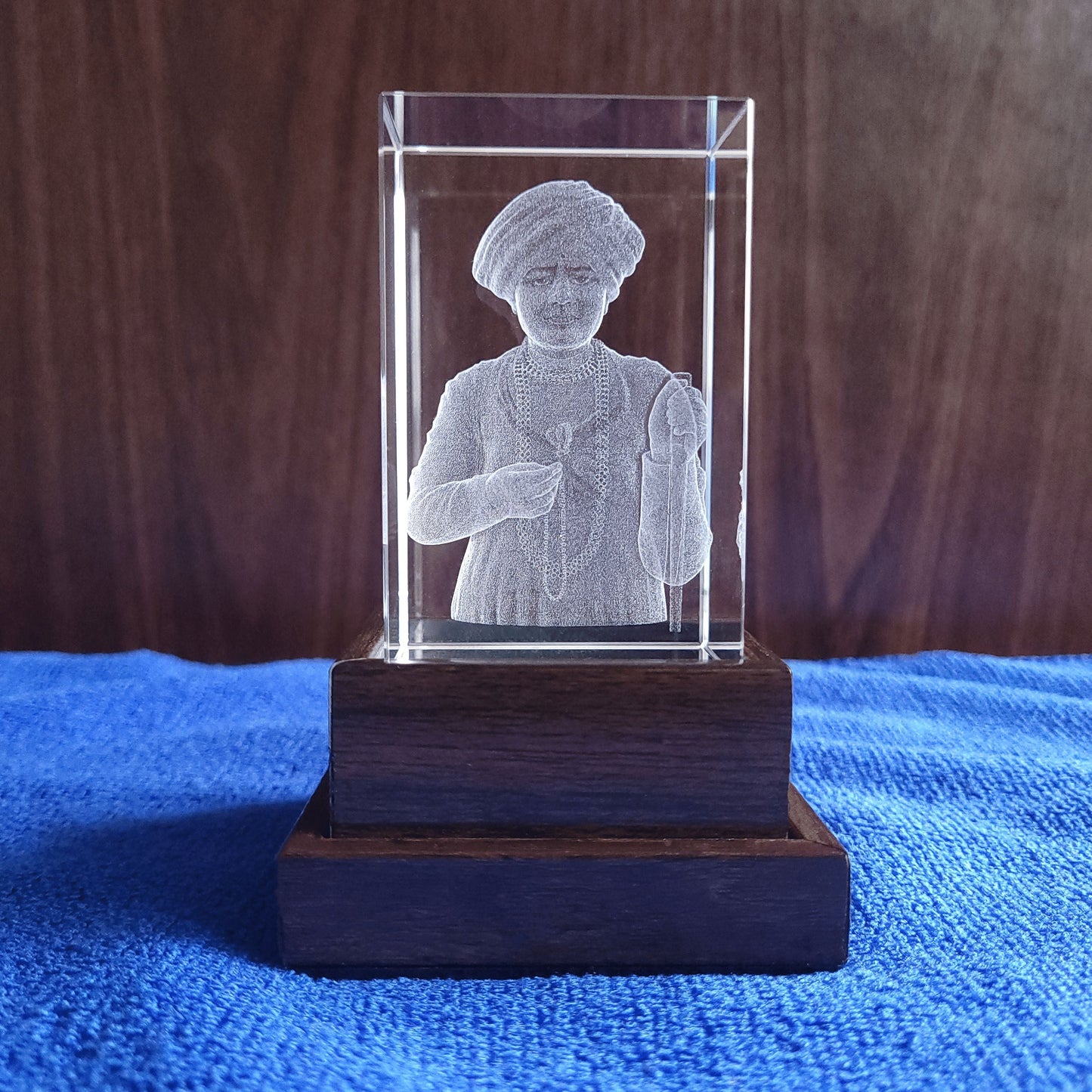 3D Crystal - Jalaram Bappa