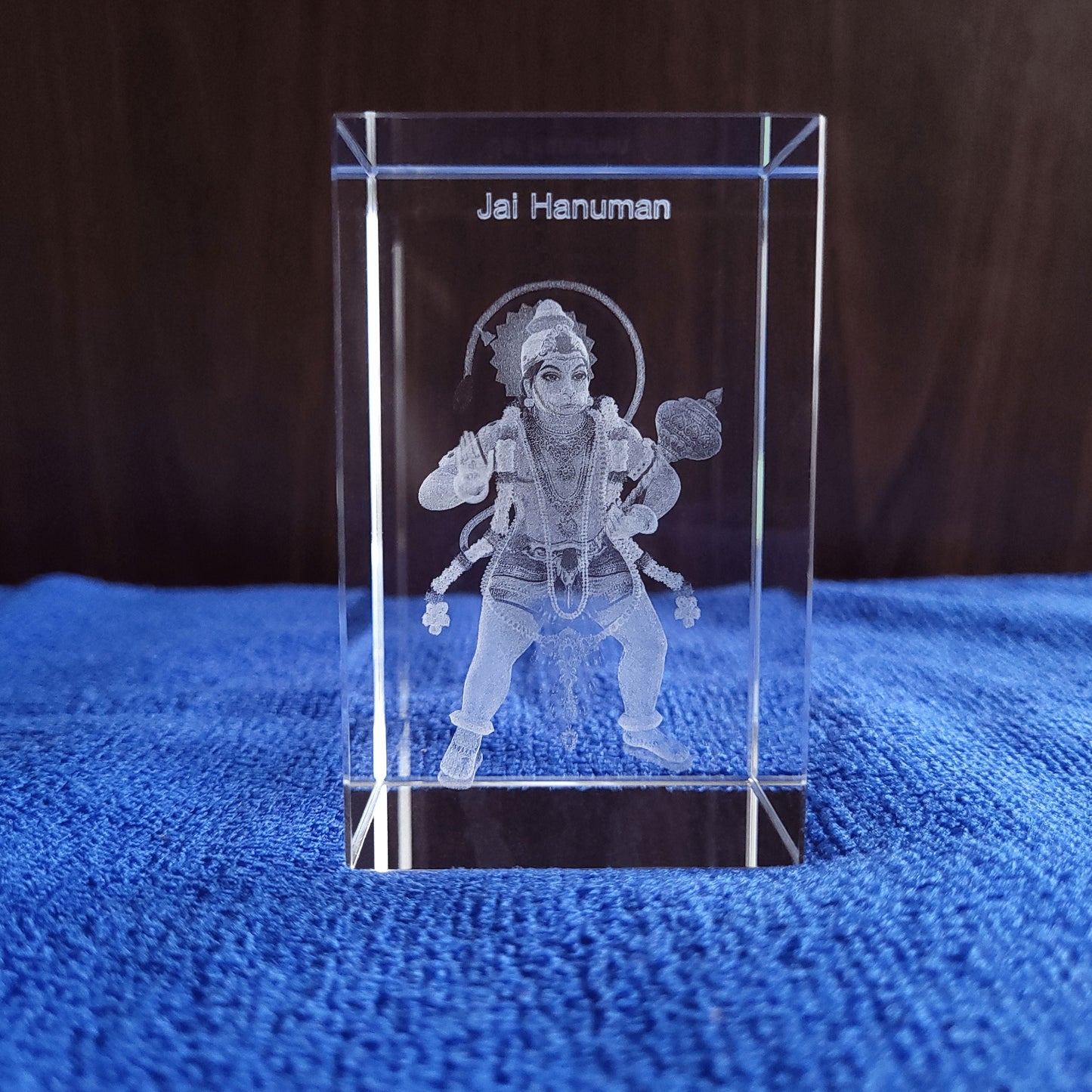 3D Crystal - Lord Hanuman