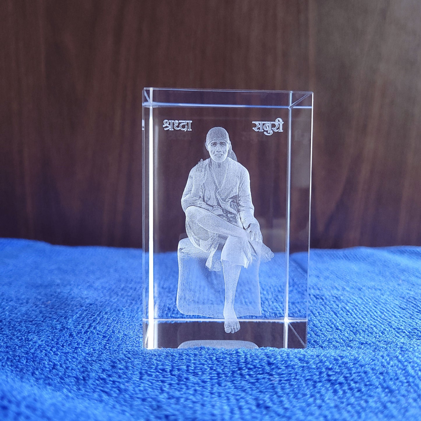 3D Crystal - Sai Baba
