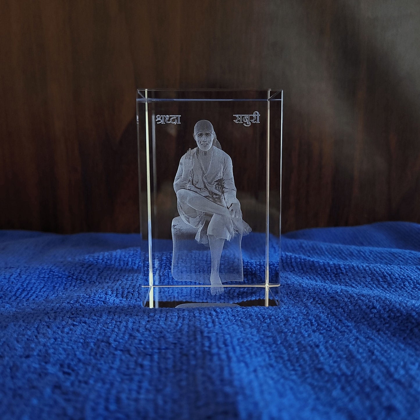 3D Crystal - Sai Baba