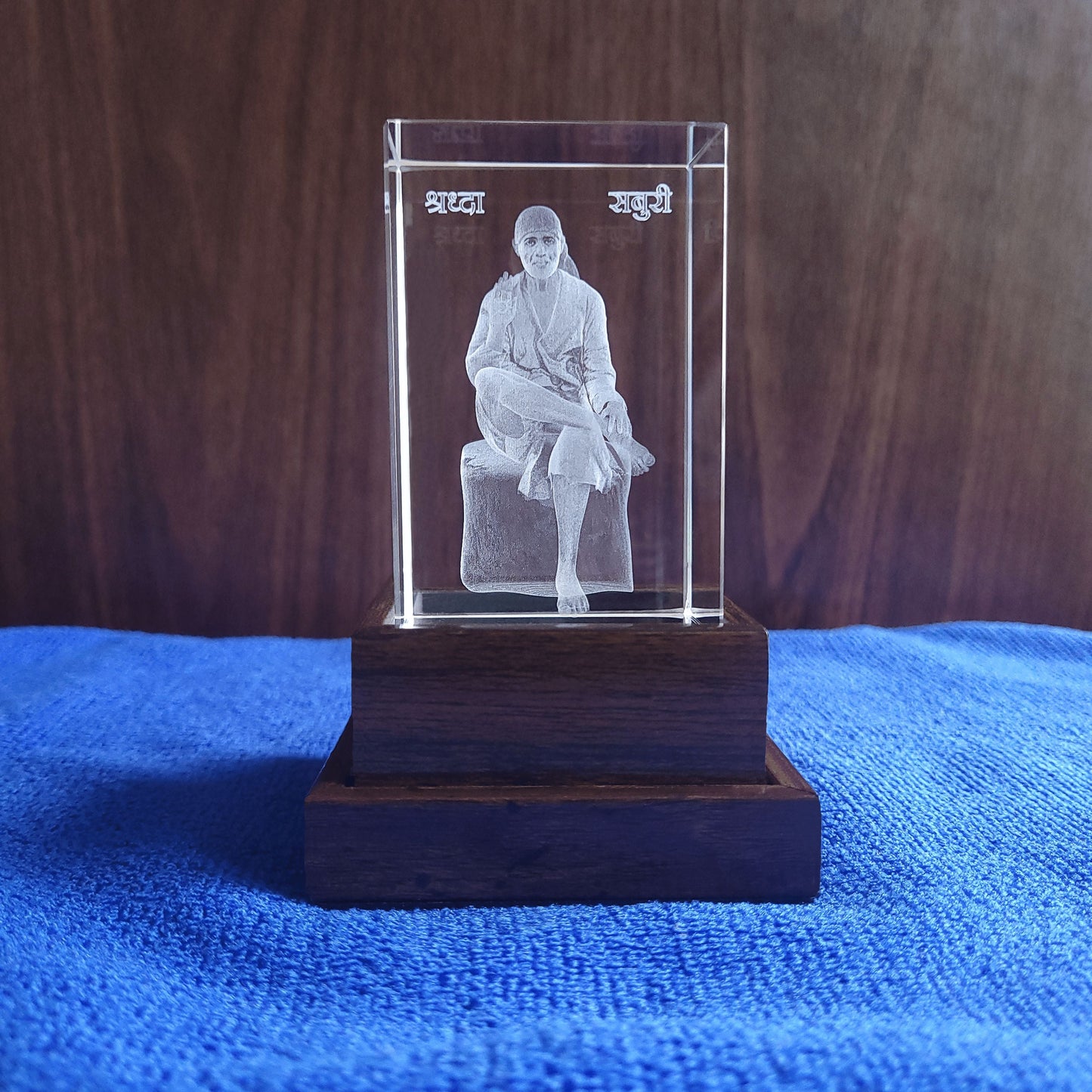 3D Crystal - Sai Baba