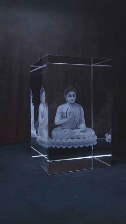 3D Crystal - Gautama Buddha