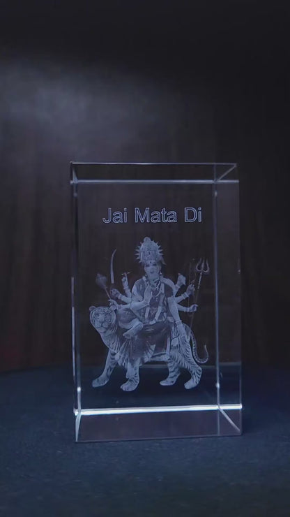 3D Crystal - Goddess Durga