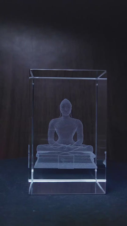 3D Crystal - Lord Mahavir
