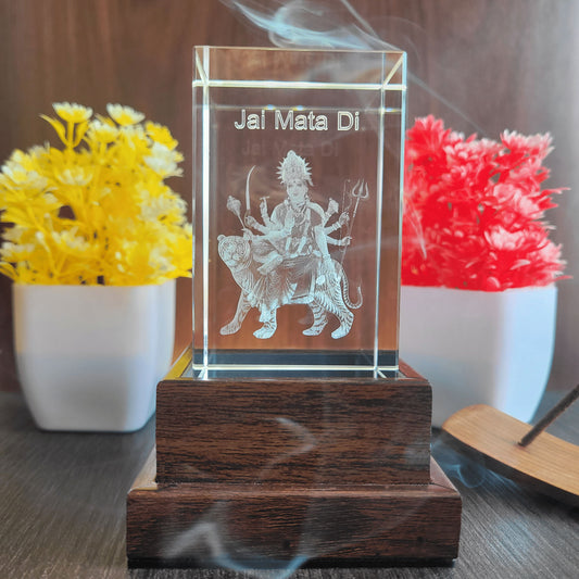 3D Crystal - Goddess Durga