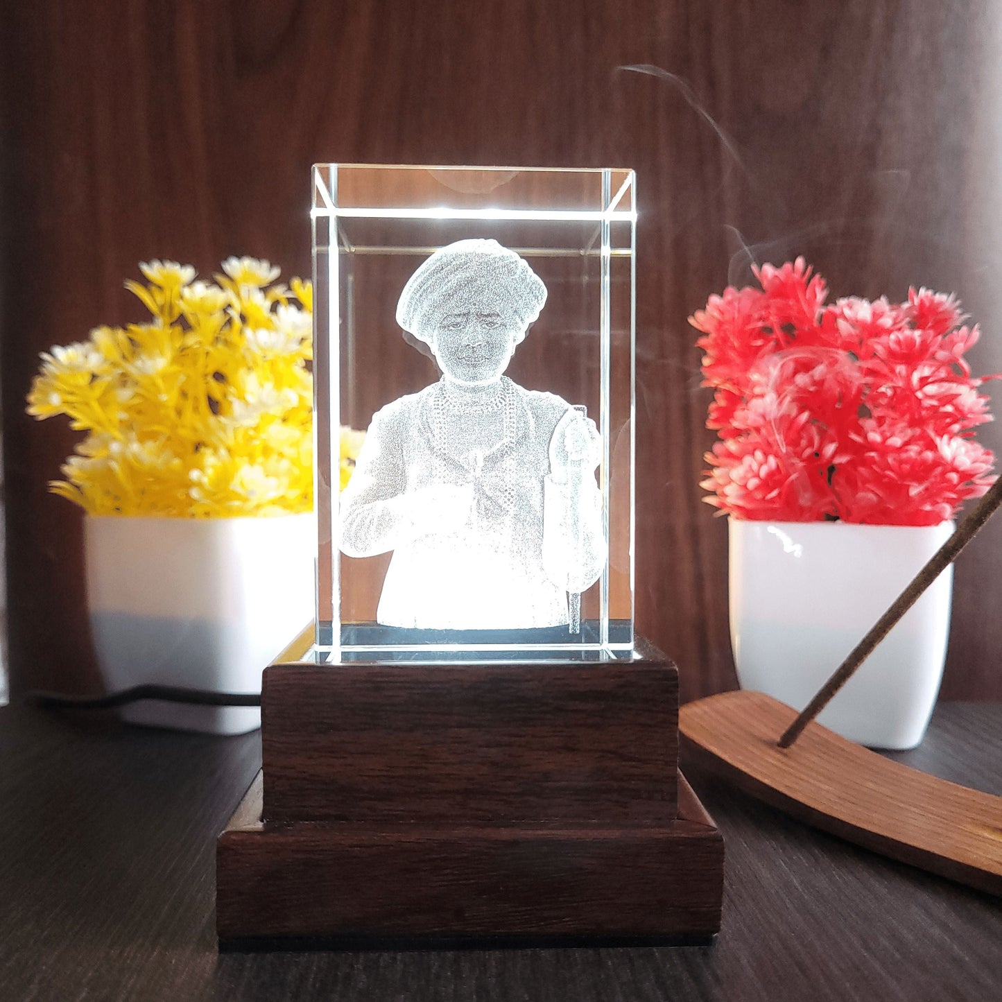 3D Crystal - Jalaram Bappa