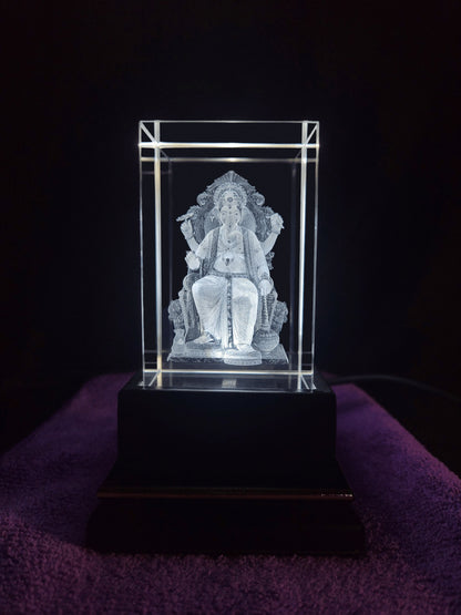 3D Crystal - Lord Ganesha