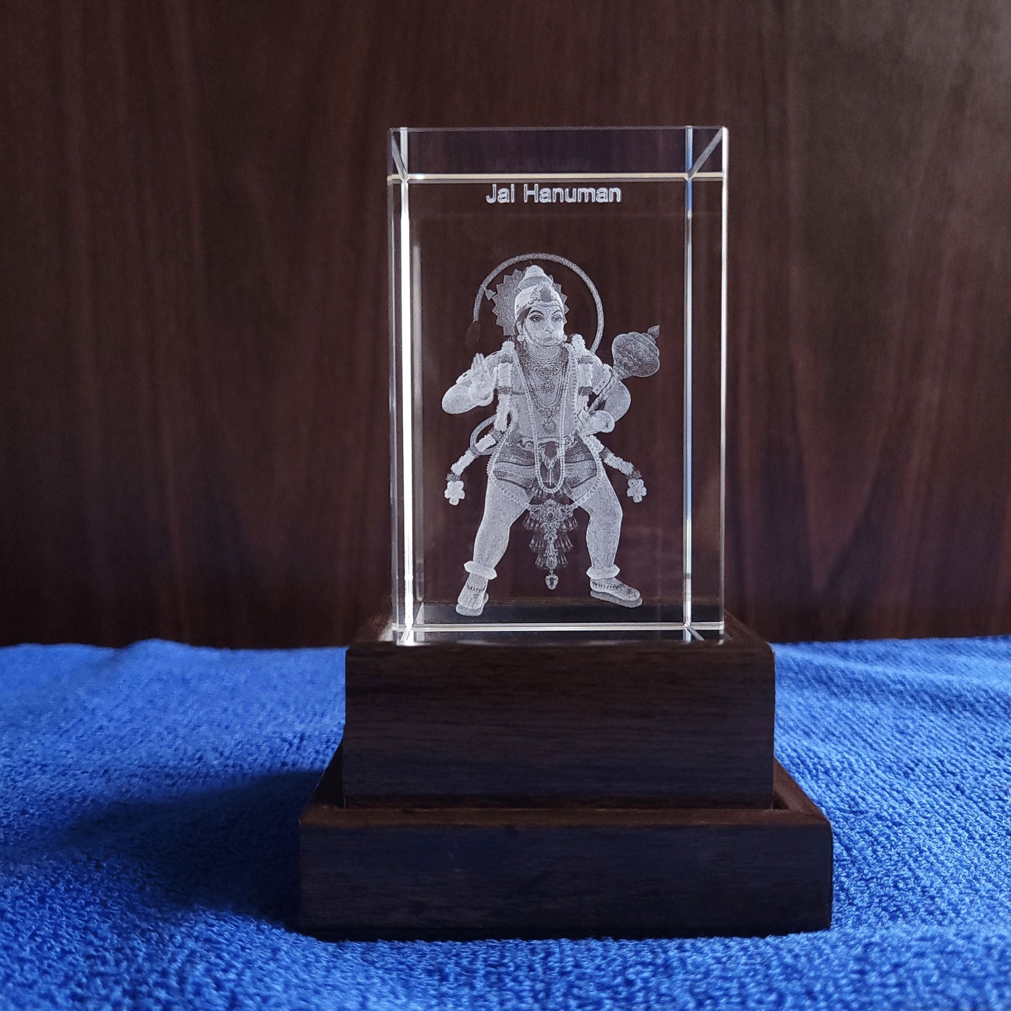 3D Crystal - Lord Hanuman