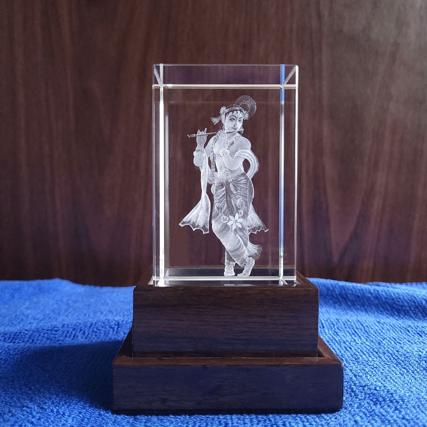 3D Crystal - Lord Krishna