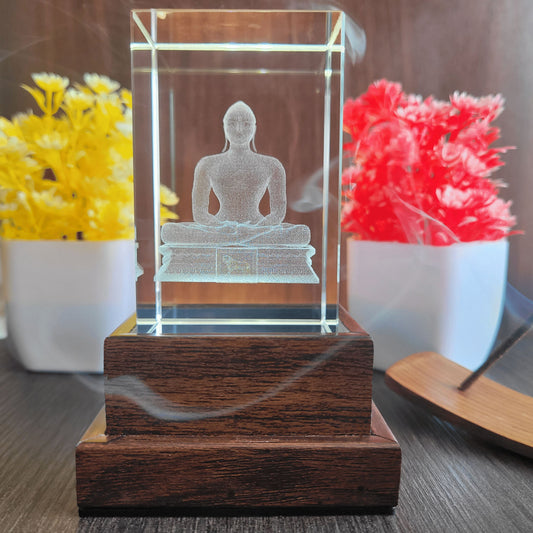 3D Crystal - Lord Mahavir