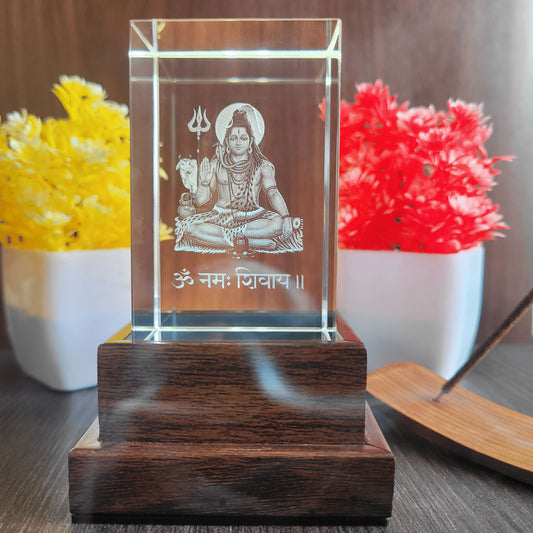 3D Crystal - Lord Shiva